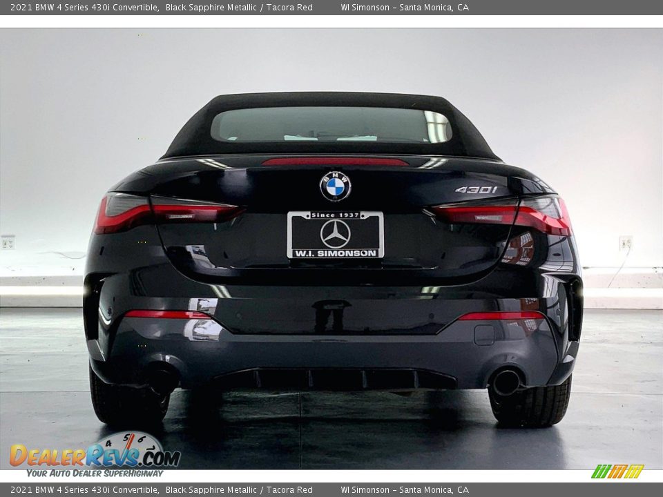 2021 BMW 4 Series 430i Convertible Black Sapphire Metallic / Tacora Red Photo #3