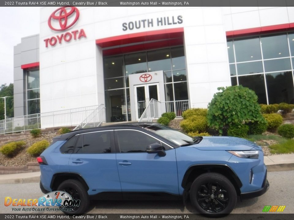 2022 Toyota RAV4 XSE AWD Hybrid Cavalry Blue / Black Photo #2