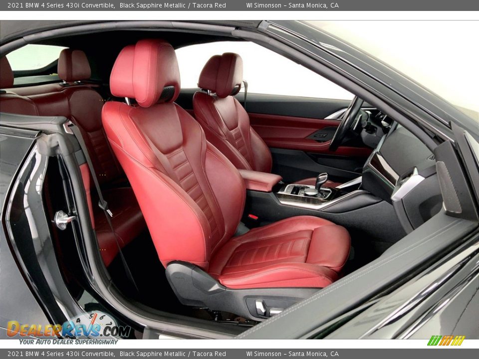 Tacora Red Interior - 2021 BMW 4 Series 430i Convertible Photo #6
