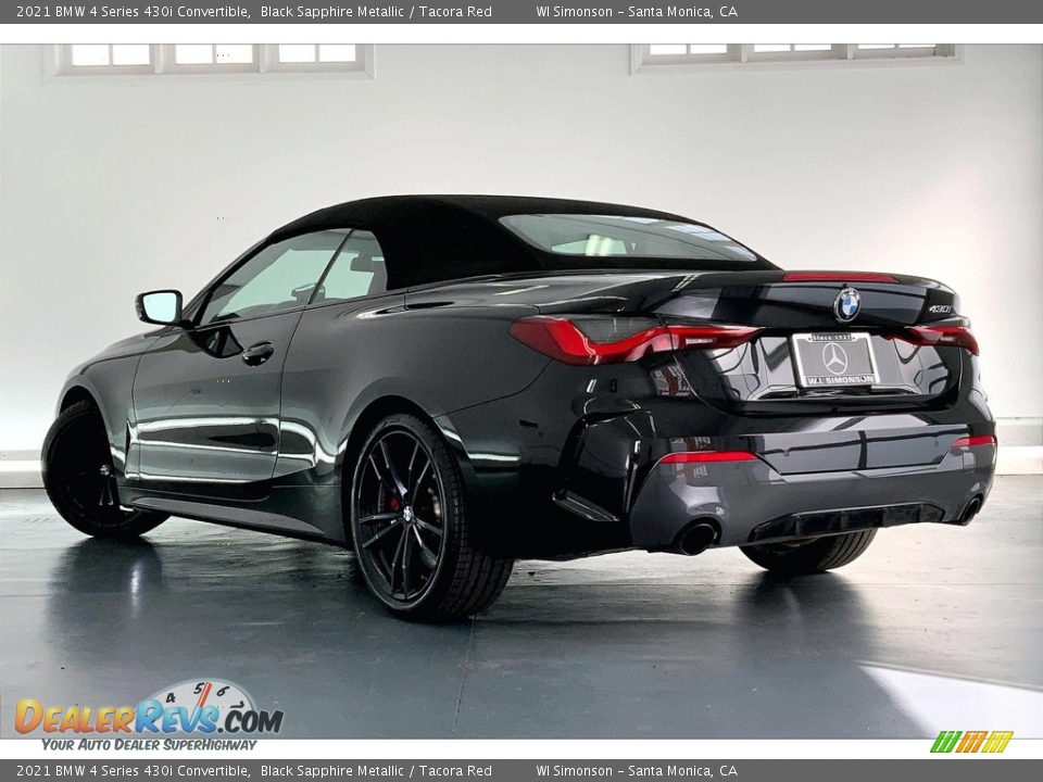 2021 BMW 4 Series 430i Convertible Black Sapphire Metallic / Tacora Red Photo #10