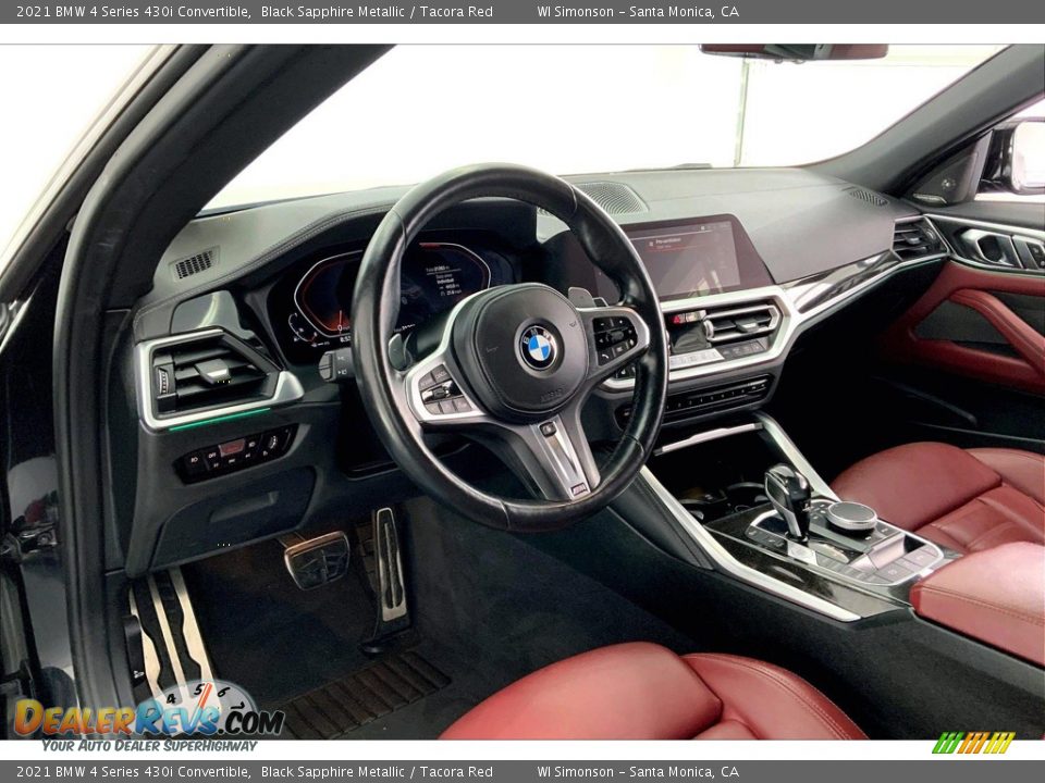 Dashboard of 2021 BMW 4 Series 430i Convertible Photo #14