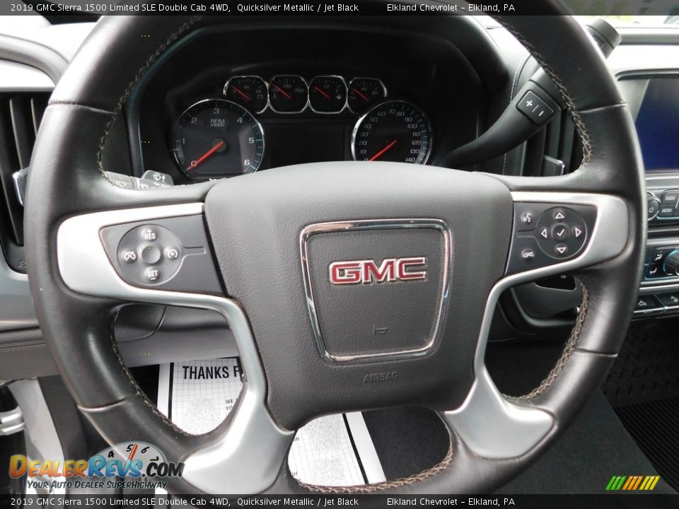 2019 GMC Sierra 1500 Limited SLE Double Cab 4WD Steering Wheel Photo #27