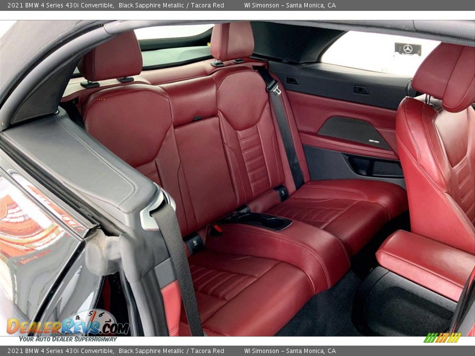 Rear Seat of 2021 BMW 4 Series 430i Convertible Photo #19