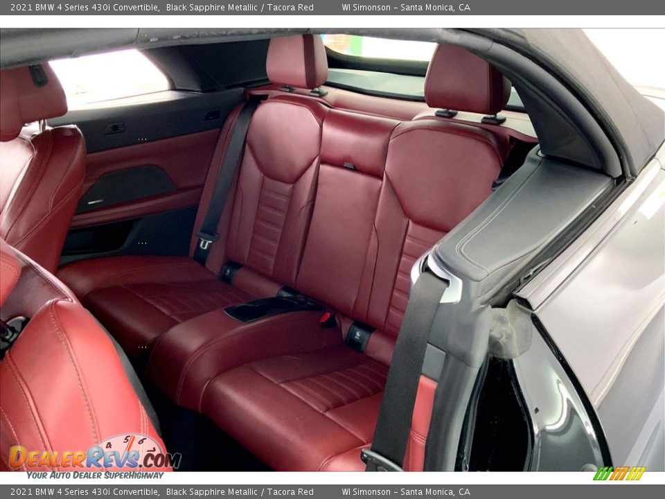 Rear Seat of 2021 BMW 4 Series 430i Convertible Photo #20