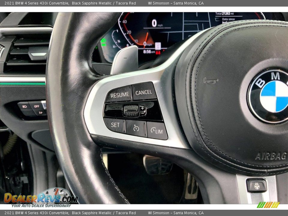 2021 BMW 4 Series 430i Convertible Steering Wheel Photo #21