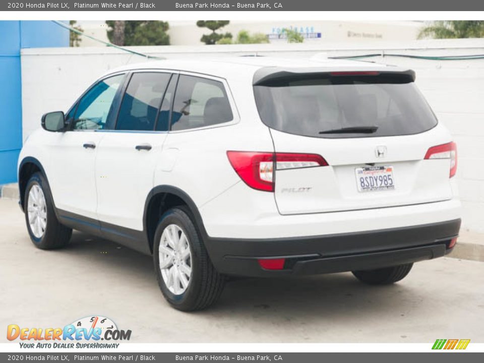 2020 Honda Pilot LX Platinum White Pearl / Black Photo #2