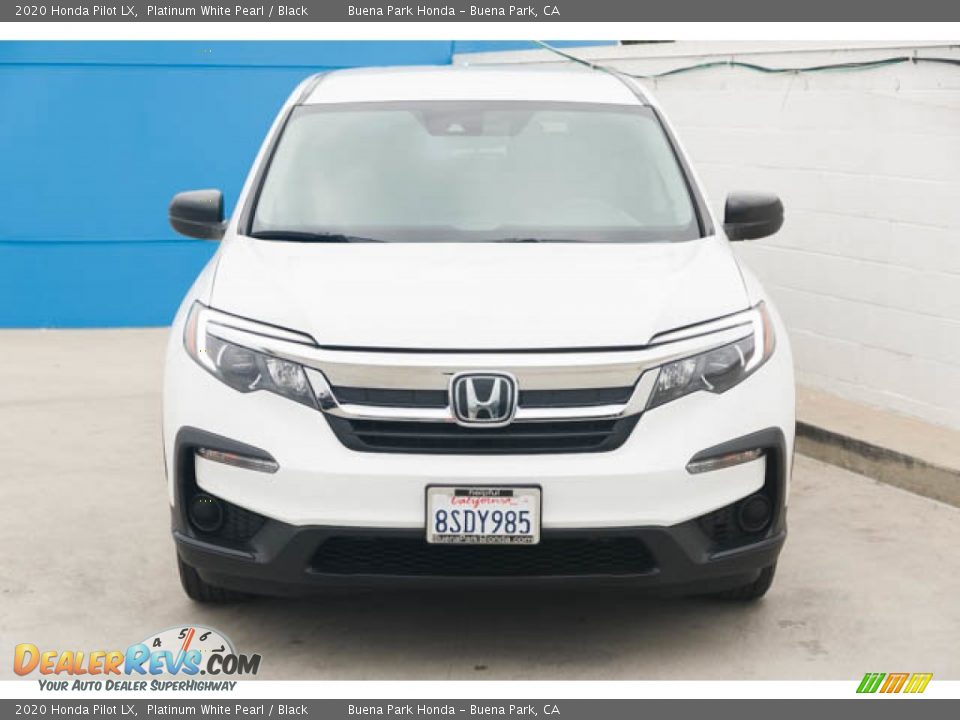 2020 Honda Pilot LX Platinum White Pearl / Black Photo #7