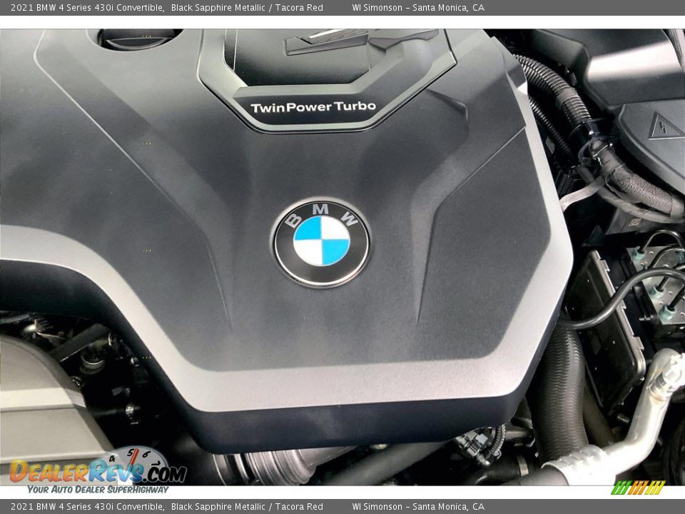 2021 BMW 4 Series 430i Convertible Black Sapphire Metallic / Tacora Red Photo #31