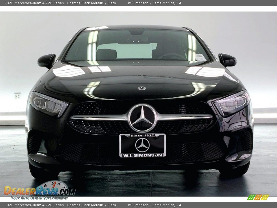 2020 Mercedes-Benz A 220 Sedan Cosmos Black Metallic / Black Photo #2
