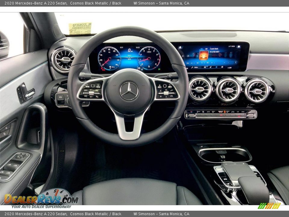 2020 Mercedes-Benz A 220 Sedan Cosmos Black Metallic / Black Photo #4