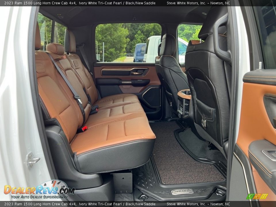 Rear Seat of 2023 Ram 1500 Long Horn Crew Cab 4x4 Photo #18