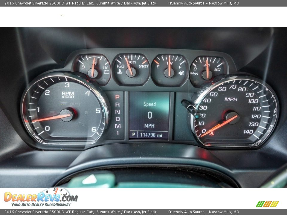 2016 Chevrolet Silverado 2500HD WT Regular Cab Gauges Photo #25