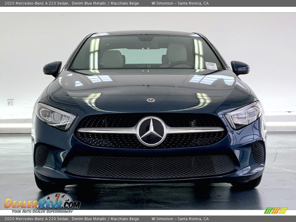 2020 Mercedes-Benz A 220 Sedan Denim Blue Metallic / Macchiato Beige Photo #2