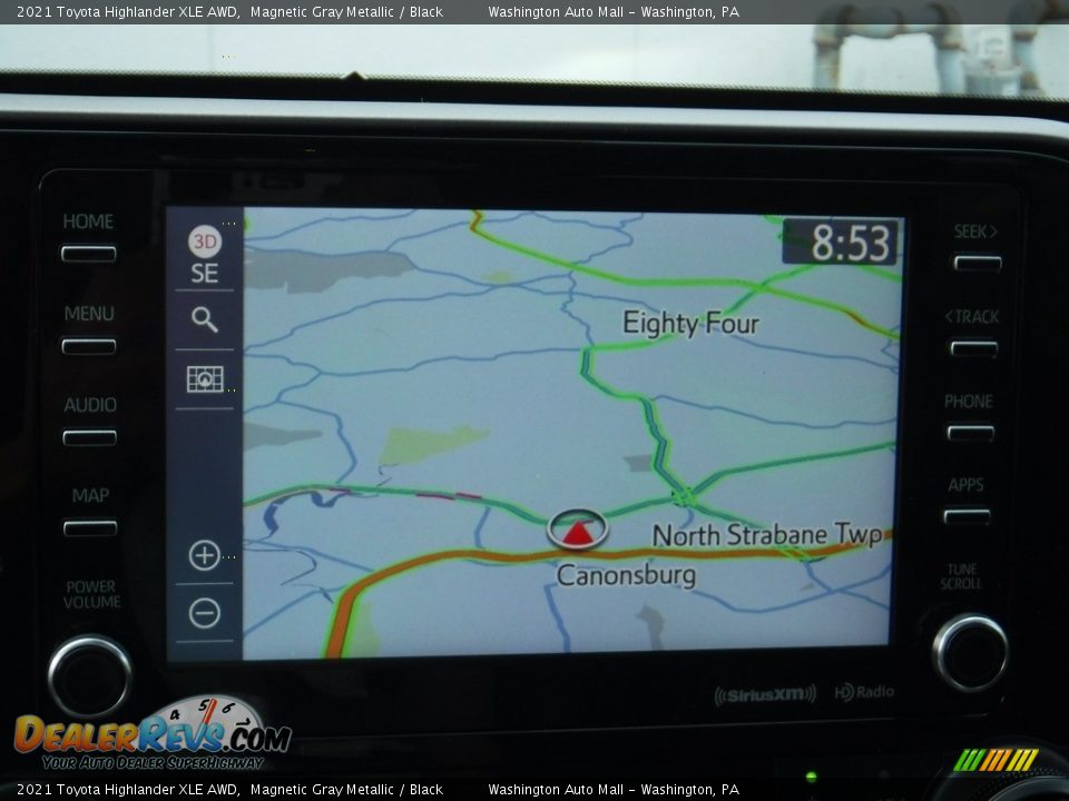 2021 Toyota Highlander XLE AWD Magnetic Gray Metallic / Black Photo #7