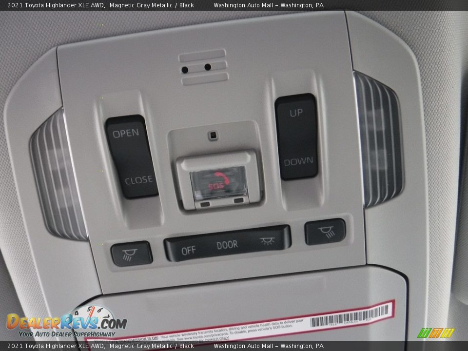 2021 Toyota Highlander XLE AWD Magnetic Gray Metallic / Black Photo #12