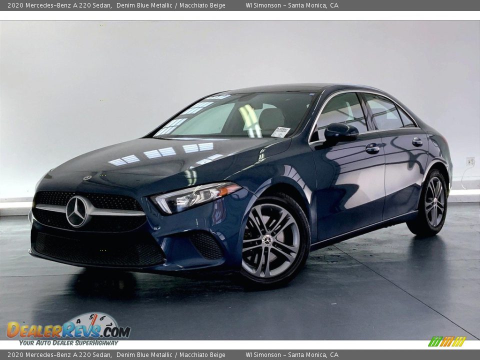 2020 Mercedes-Benz A 220 Sedan Denim Blue Metallic / Macchiato Beige Photo #12