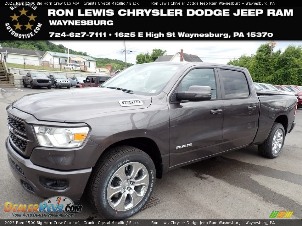 2023 Ram 1500 Big Horn Crew Cab 4x4 Granite Crystal Metallic / Black Photo #1