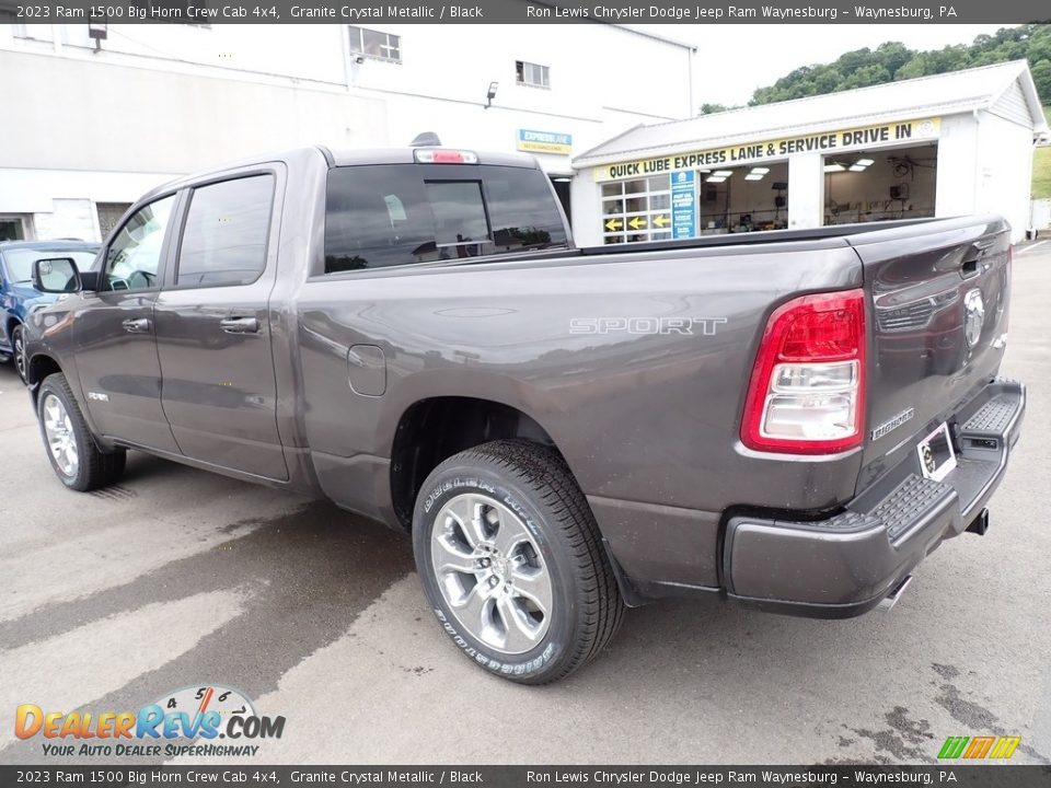 2023 Ram 1500 Big Horn Crew Cab 4x4 Granite Crystal Metallic / Black Photo #3