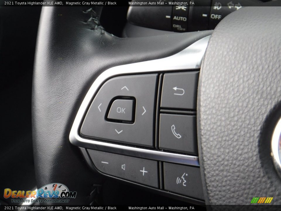 2021 Toyota Highlander XLE AWD Magnetic Gray Metallic / Black Photo #27
