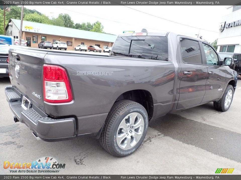 2023 Ram 1500 Big Horn Crew Cab 4x4 Granite Crystal Metallic / Black Photo #7