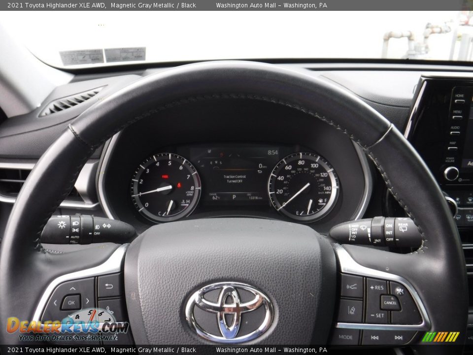 2021 Toyota Highlander XLE AWD Magnetic Gray Metallic / Black Photo #30
