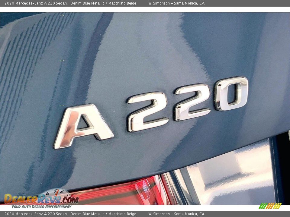 2020 Mercedes-Benz A 220 Sedan Denim Blue Metallic / Macchiato Beige Photo #31