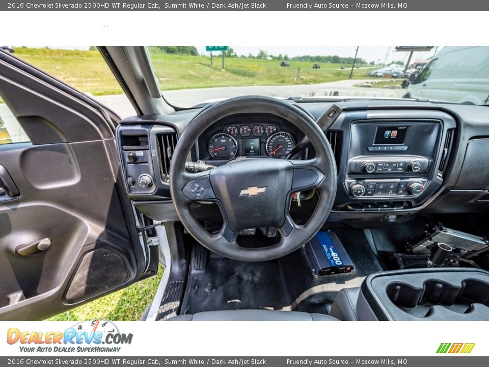 Dashboard of 2016 Chevrolet Silverado 2500HD WT Regular Cab Photo #16