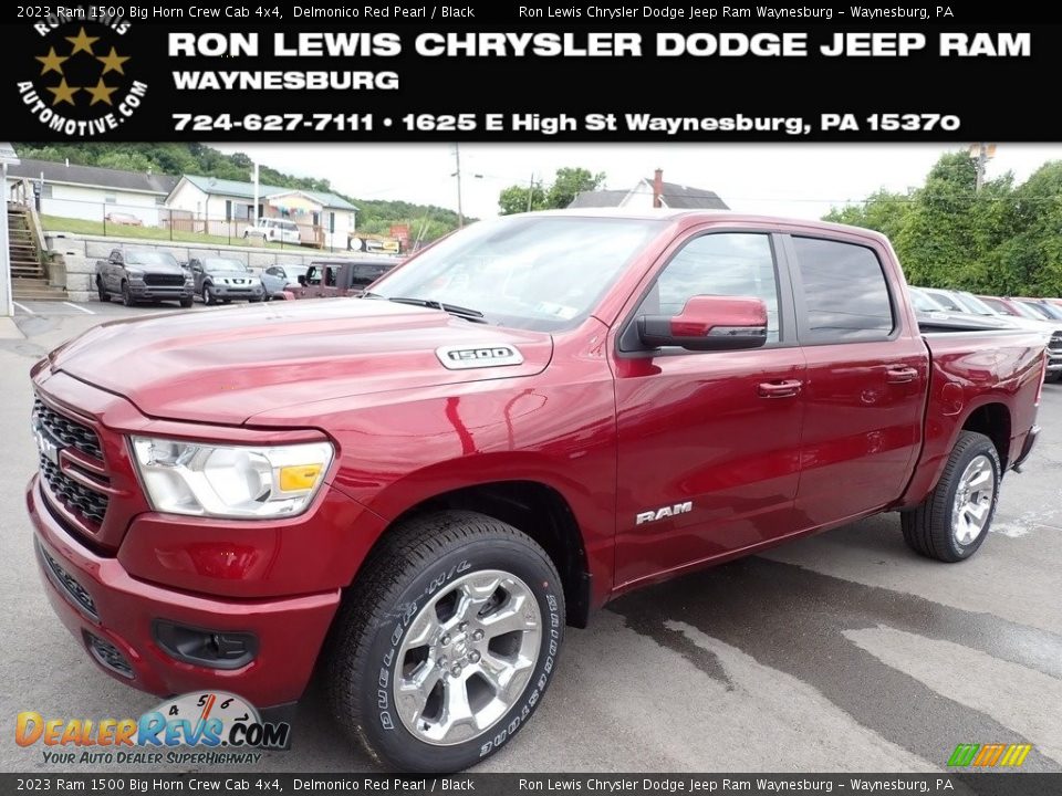 2023 Ram 1500 Big Horn Crew Cab 4x4 Delmonico Red Pearl / Black Photo #1