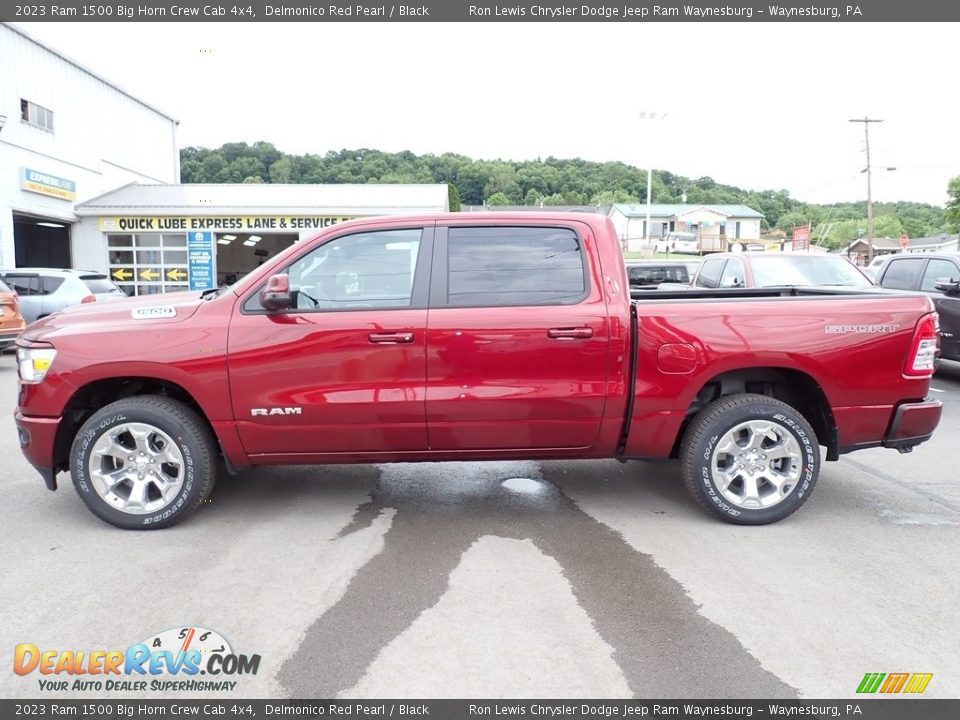 2023 Ram 1500 Big Horn Crew Cab 4x4 Delmonico Red Pearl / Black Photo #2