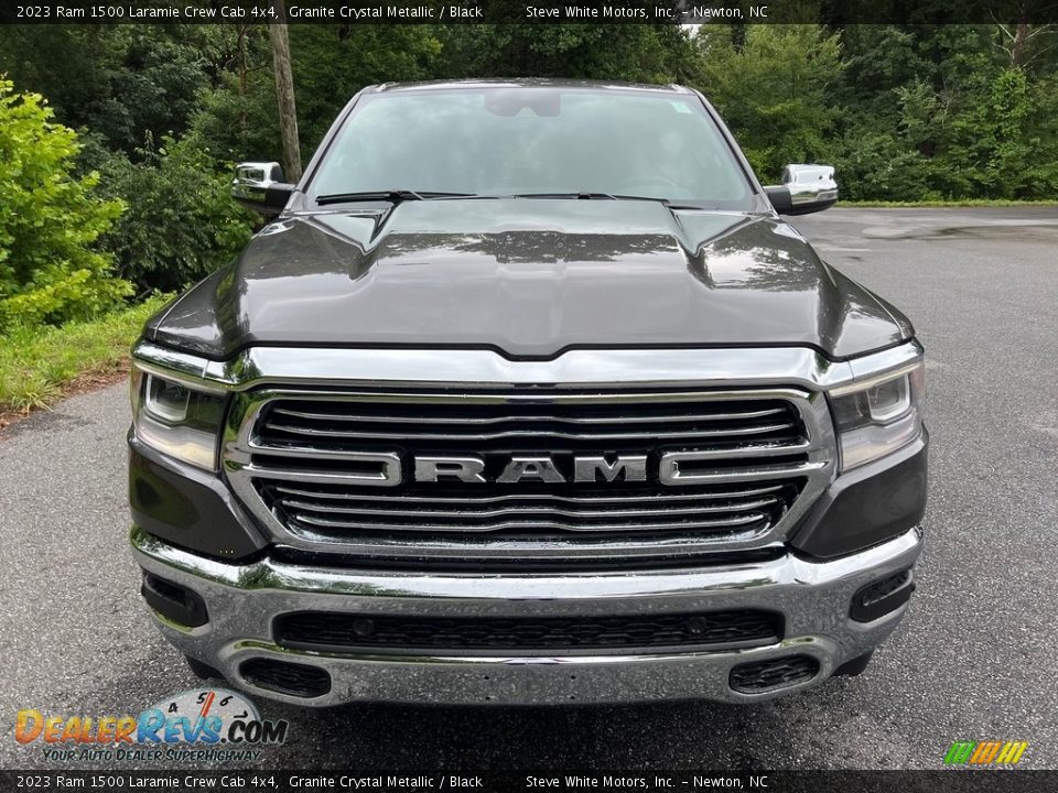 2023 Ram 1500 Laramie Crew Cab 4x4 Granite Crystal Metallic / Black Photo #3