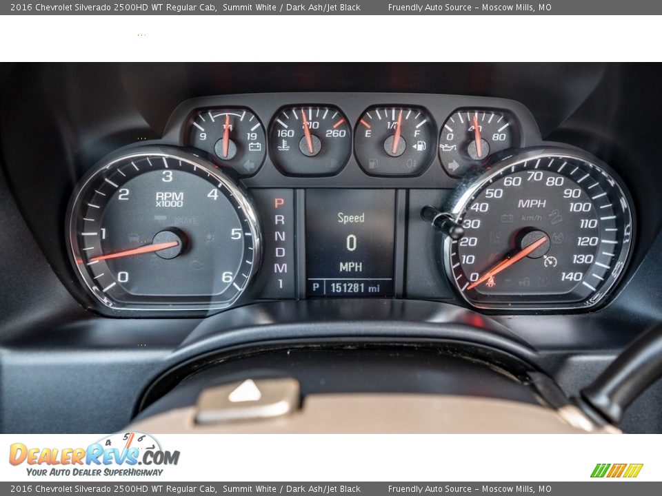 2016 Chevrolet Silverado 2500HD WT Regular Cab Gauges Photo #25