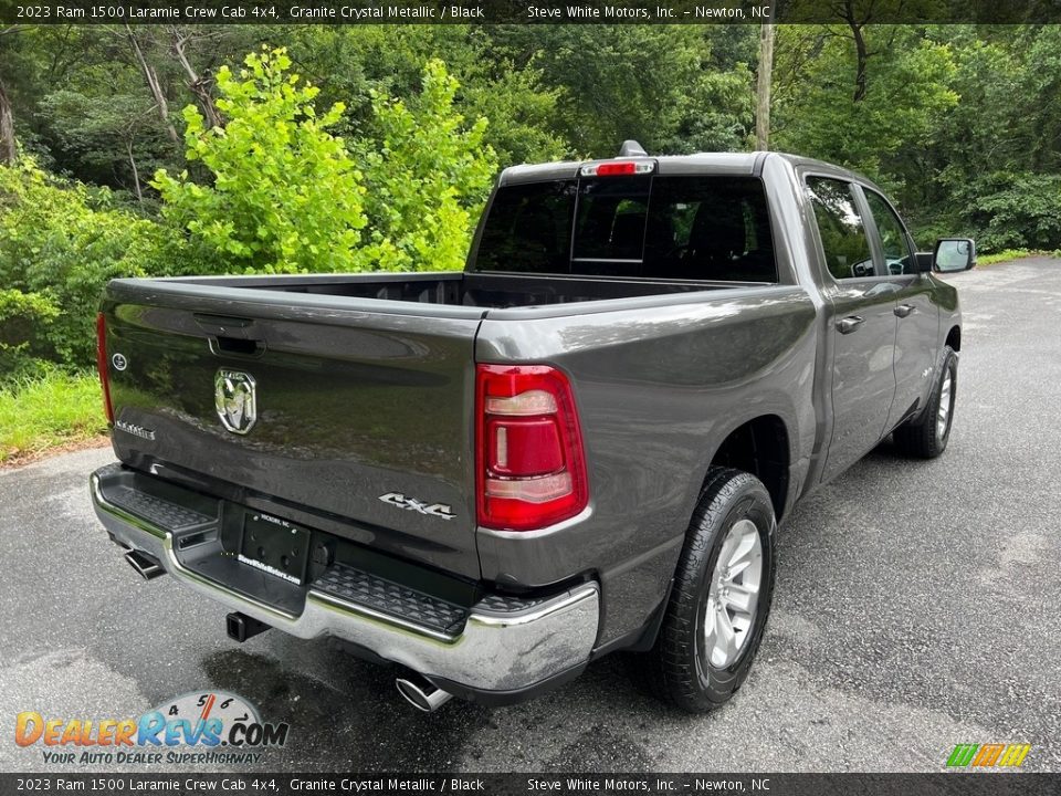 2023 Ram 1500 Laramie Crew Cab 4x4 Granite Crystal Metallic / Black Photo #6