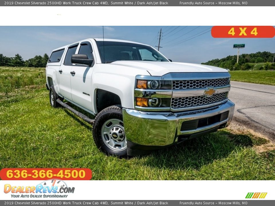 2019 Chevrolet Silverado 2500HD Work Truck Crew Cab 4WD Summit White / Dark Ash/Jet Black Photo #1