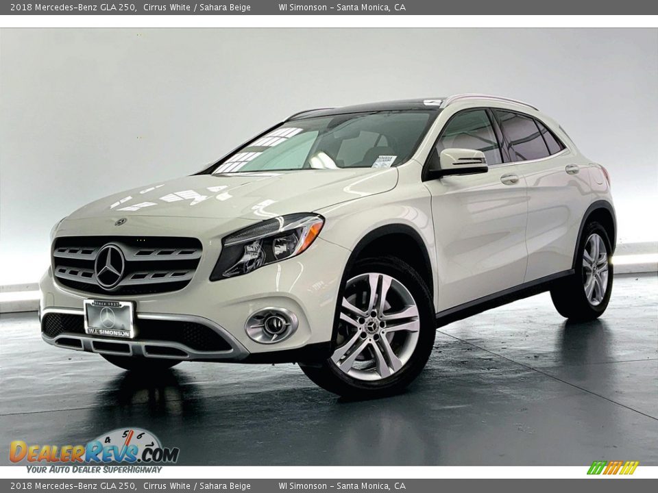 2018 Mercedes-Benz GLA 250 Cirrus White / Sahara Beige Photo #12