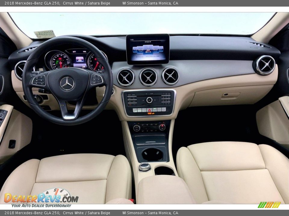 2018 Mercedes-Benz GLA 250 Cirrus White / Sahara Beige Photo #15