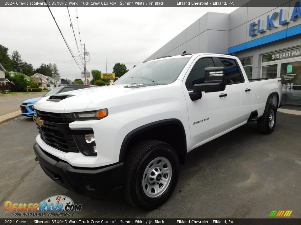 2024 Chevrolet Silverado 3500HD Work Truck Crew Cab 4x4 Summit White / Jet Black Photo #2