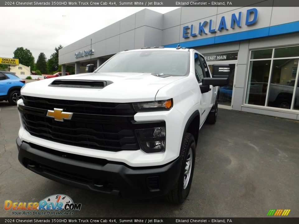 2024 Chevrolet Silverado 3500HD Work Truck Crew Cab 4x4 Summit White / Jet Black Photo #3