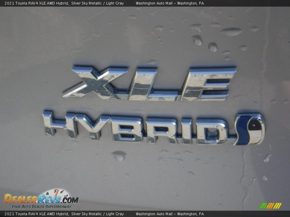 2021 Toyota RAV4 XLE AWD Hybrid Silver Sky Metallic / Light Gray Photo #21