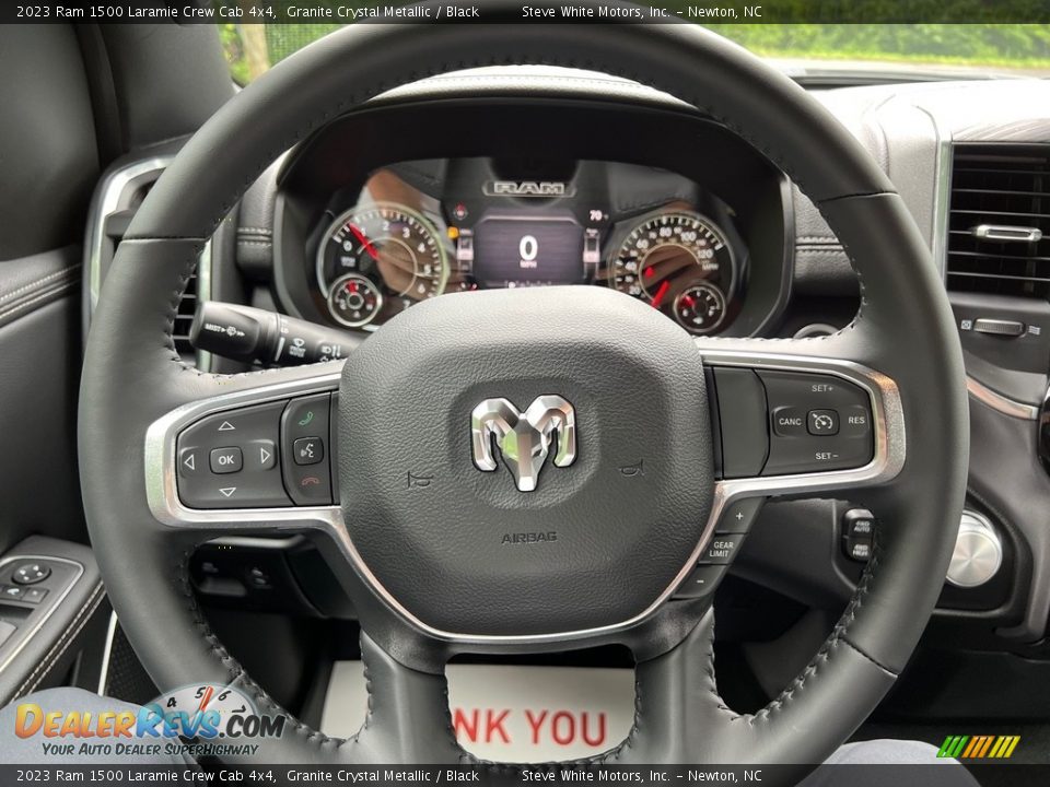 2023 Ram 1500 Laramie Crew Cab 4x4 Steering Wheel Photo #19