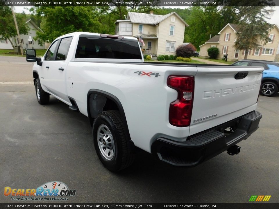 2024 Chevrolet Silverado 3500HD Work Truck Crew Cab 4x4 Summit White / Jet Black Photo #5