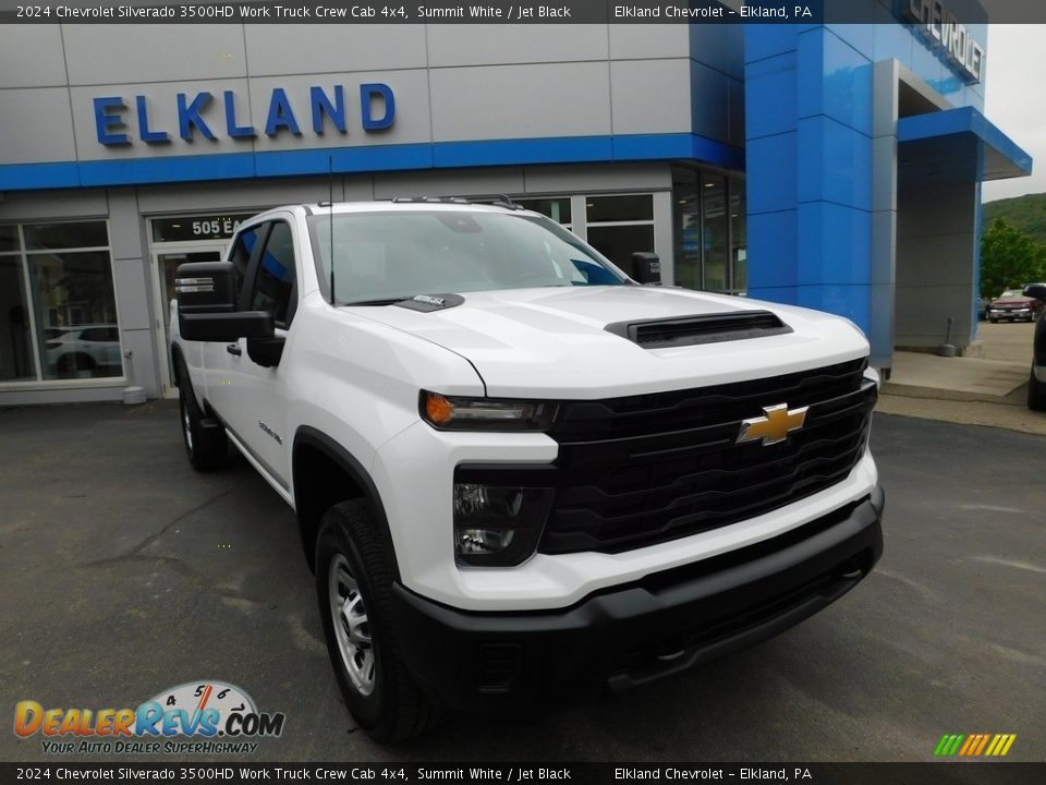 2024 Chevrolet Silverado 3500HD Work Truck Crew Cab 4x4 Summit White / Jet Black Photo #7