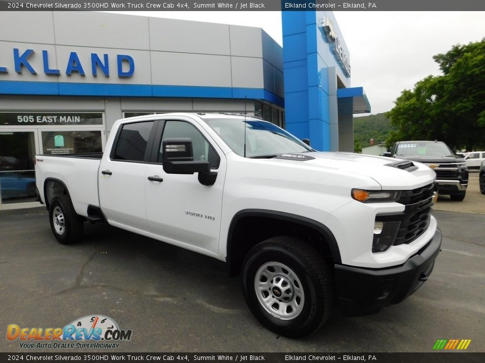 2024 Chevrolet Silverado 3500HD Work Truck Crew Cab 4x4 Summit White / Jet Black Photo #8