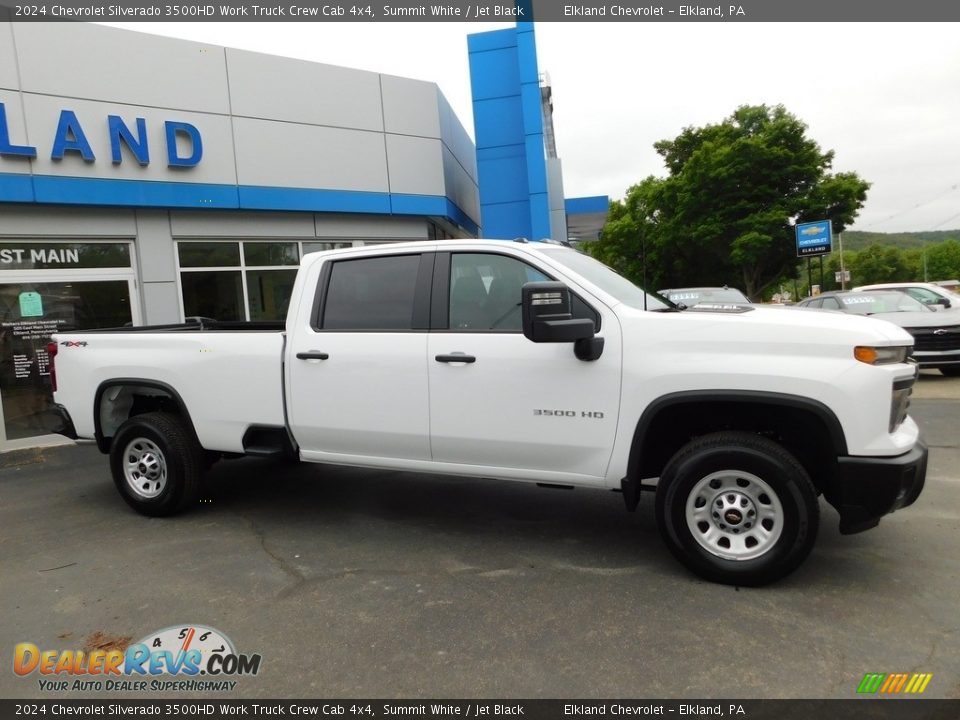 2024 Chevrolet Silverado 3500HD Work Truck Crew Cab 4x4 Summit White / Jet Black Photo #9