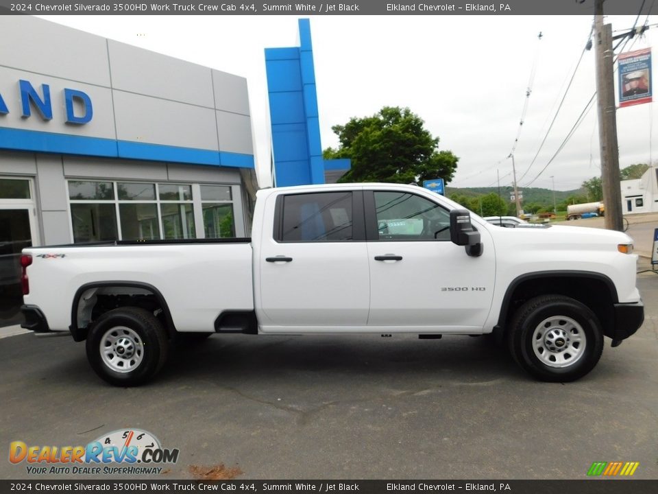 2024 Chevrolet Silverado 3500HD Work Truck Crew Cab 4x4 Summit White / Jet Black Photo #10