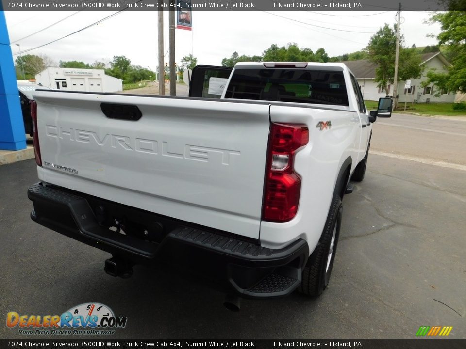 2024 Chevrolet Silverado 3500HD Work Truck Crew Cab 4x4 Summit White / Jet Black Photo #13