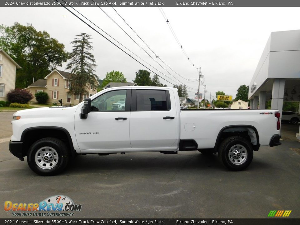 Summit White 2024 Chevrolet Silverado 3500HD Work Truck Crew Cab 4x4 Photo #14