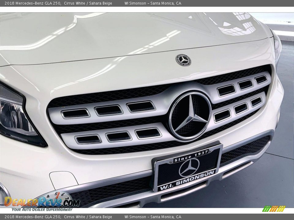 2018 Mercedes-Benz GLA 250 Cirrus White / Sahara Beige Photo #30