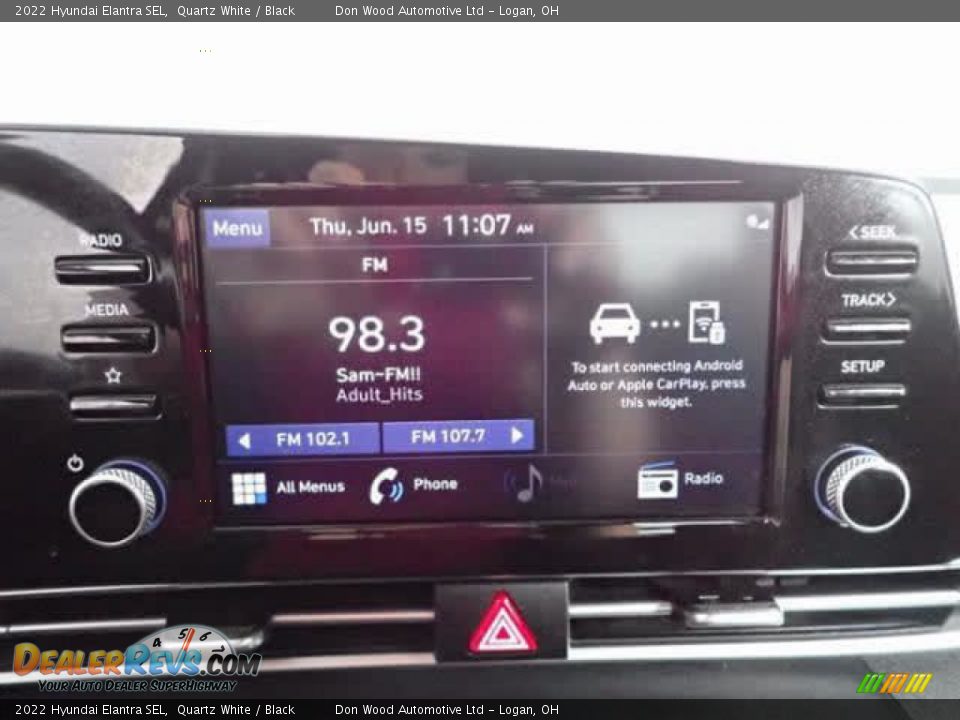 2022 Hyundai Elantra SEL Quartz White / Black Photo #2