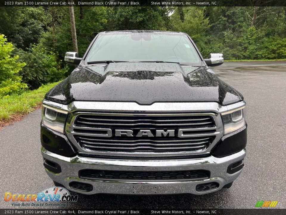 2023 Ram 1500 Laramie Crew Cab 4x4 Diamond Black Crystal Pearl / Black Photo #3