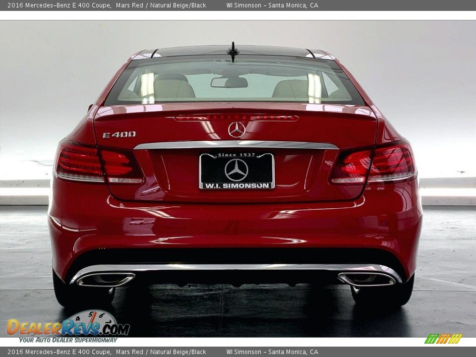 2016 Mercedes-Benz E 400 Coupe Mars Red / Natural Beige/Black Photo #3